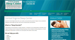 Desktop Screenshot of centralvasleepcenter.com