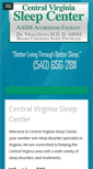 Mobile Screenshot of centralvasleepcenter.com